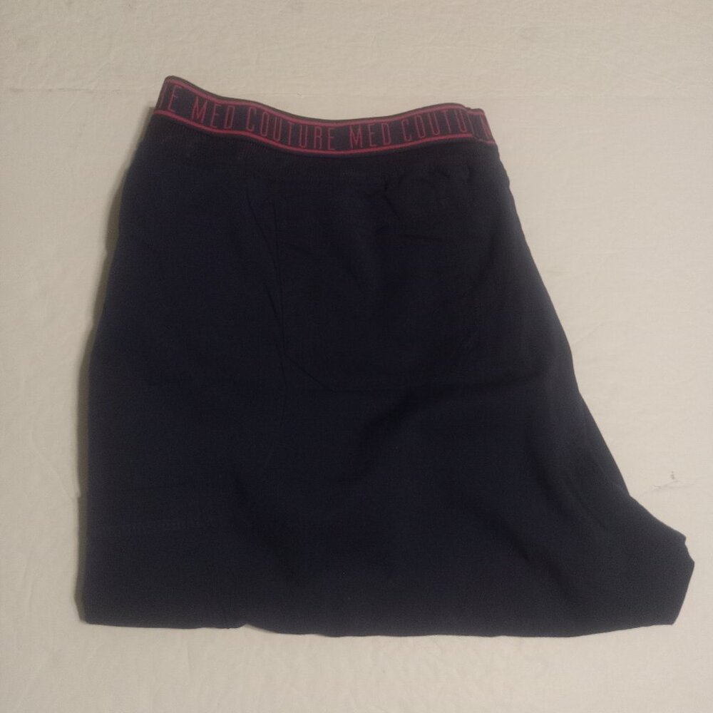 Med Couture Women's Touch 2 Cargo Pocket Scrub Pants Size XLP 7739P Navy